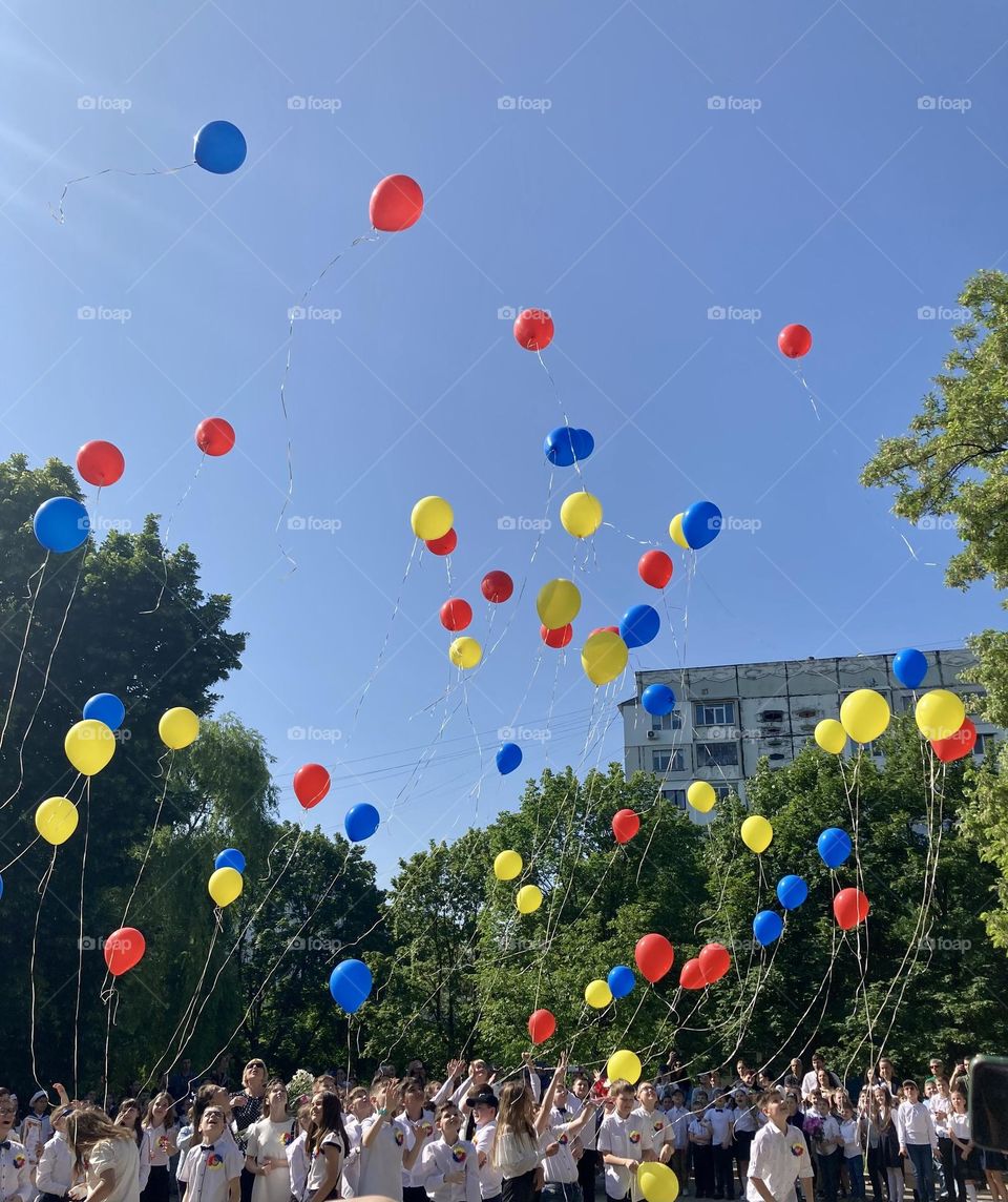 Balloons in the air 