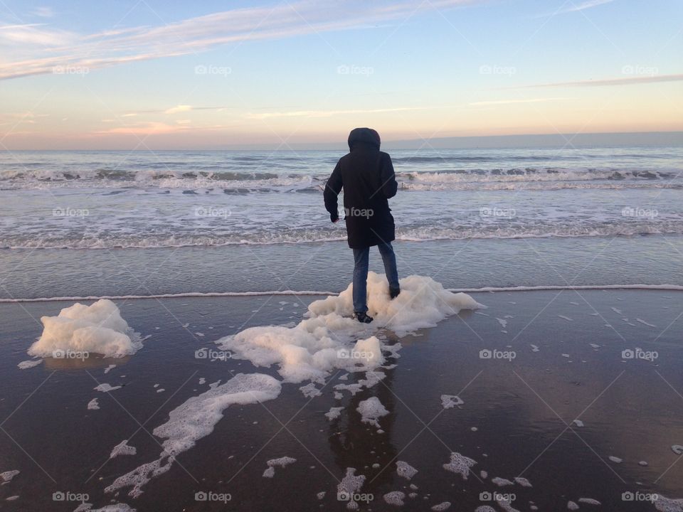 Boy on shore