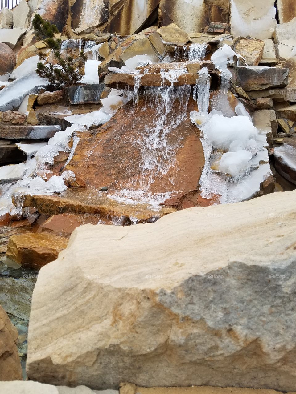 Frozen  waterfall