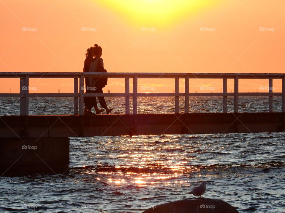 Walking the jetty