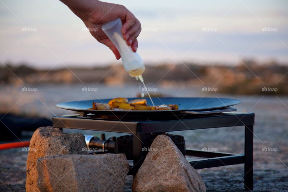 Preparing food