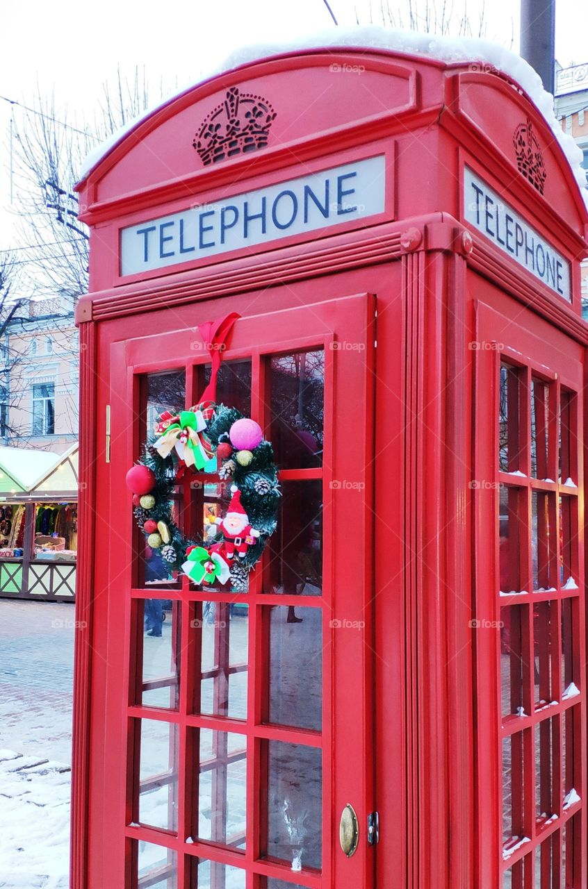 Red phone box