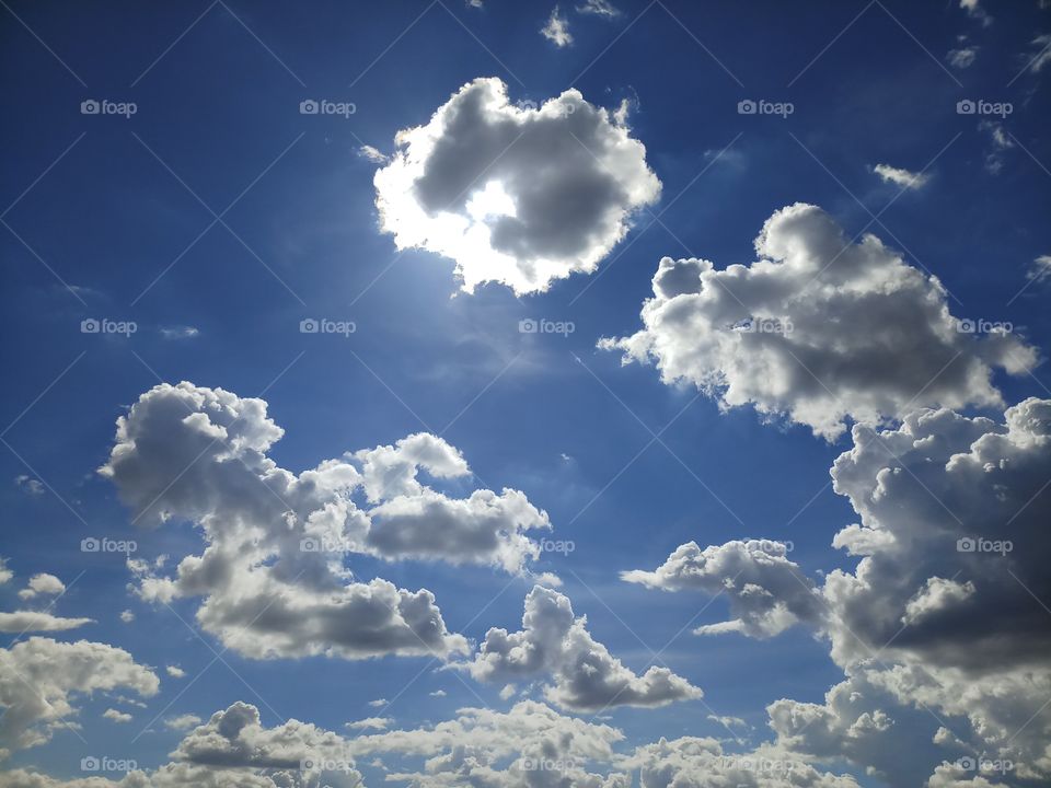 BBB. One fine day~~midday show in the Blue sky nature... hidden sunpower .with cloud's ~. finally i got a good shot. amazing view.!?***.,