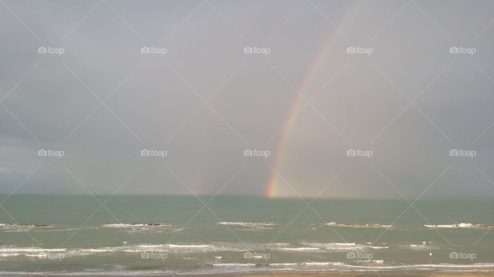 Rainbow ,Pescara,Adriatic Sea,Italy