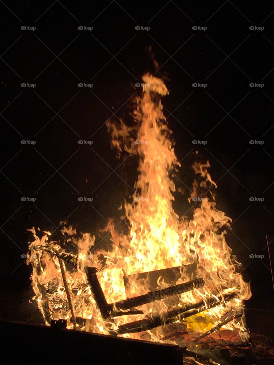 Couch on Fire