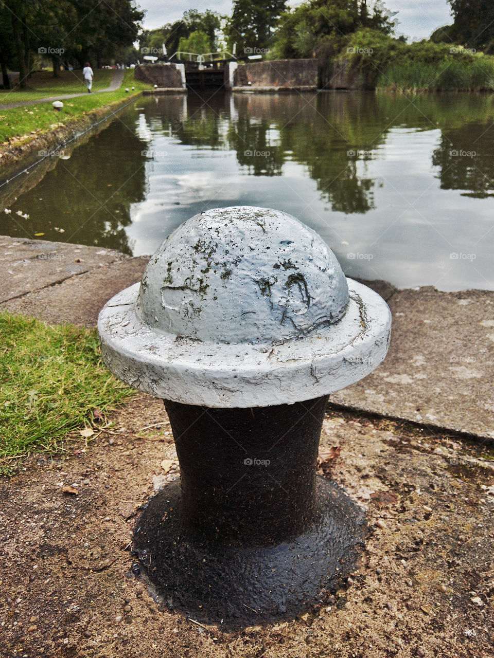 Water, No Person, River, Park, Stone