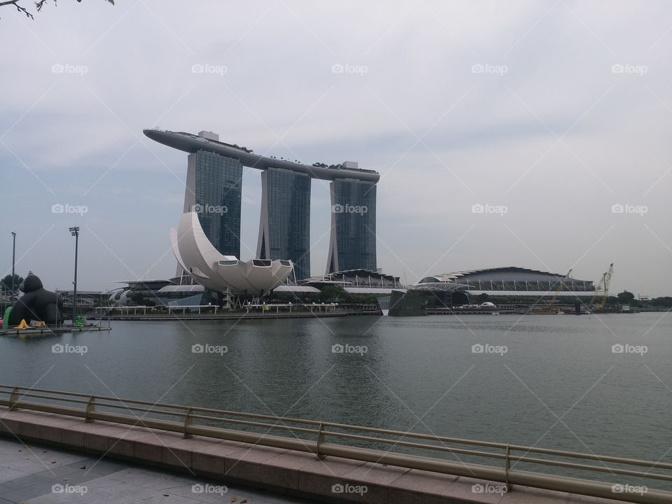 Marina Bay and Art & Science museum Singapore