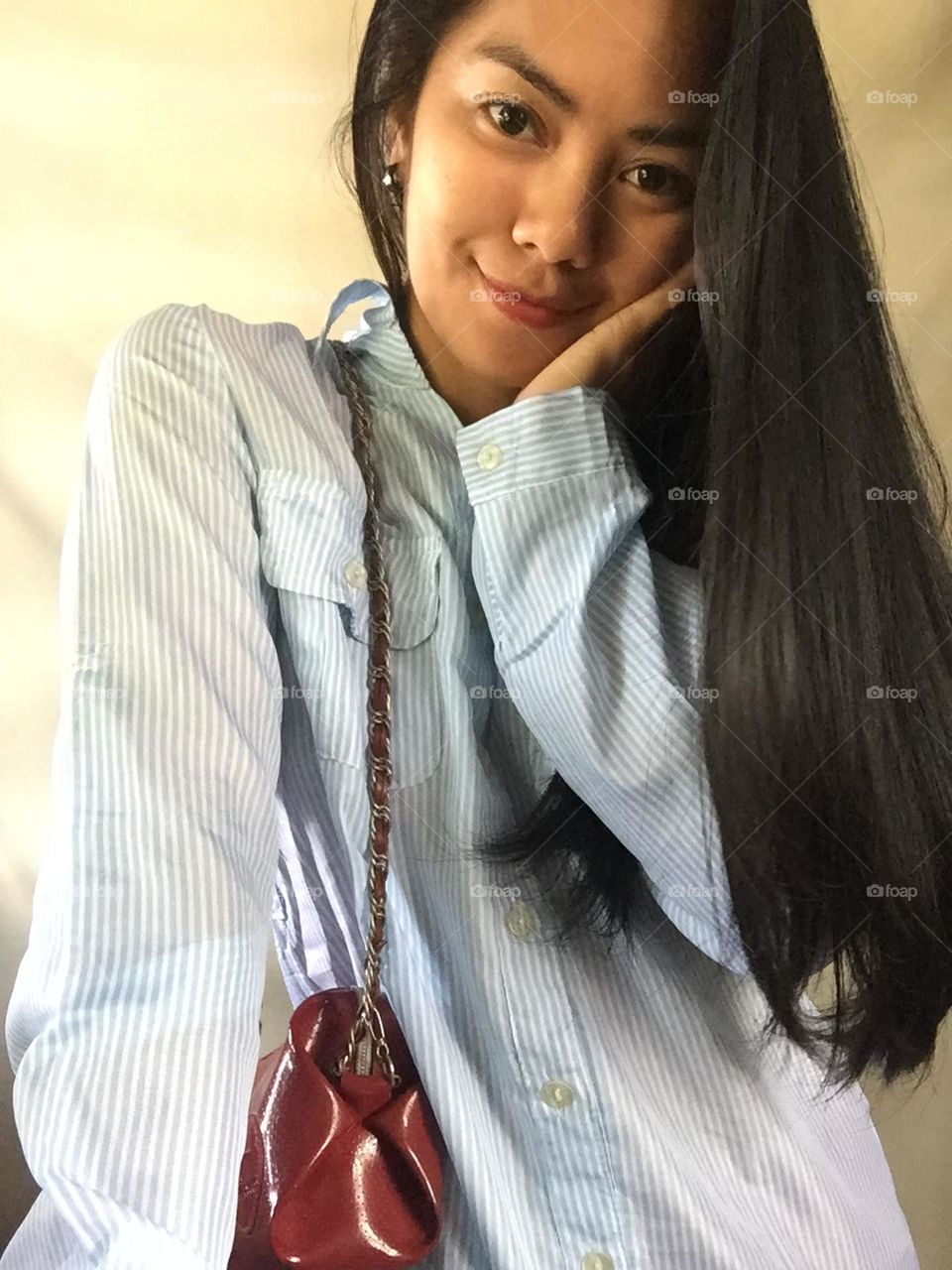 Light hearted portraits with products 