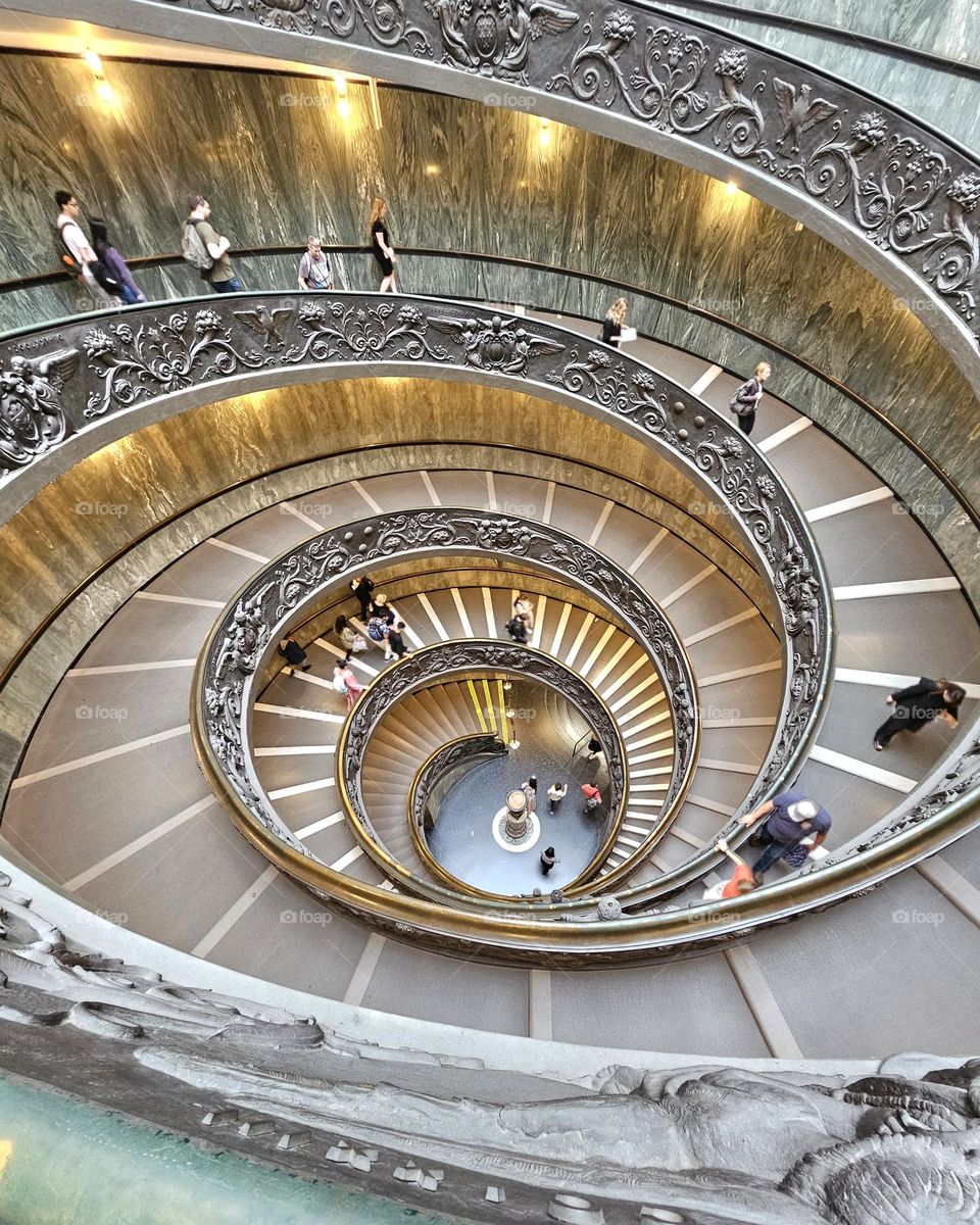 escalier du musée du Vatican