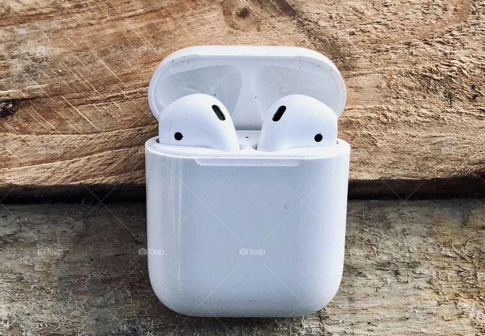 Closeup of Apple AirPods