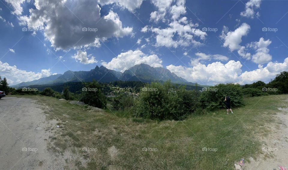 alpine landscape, Carpathian mountains in Romania