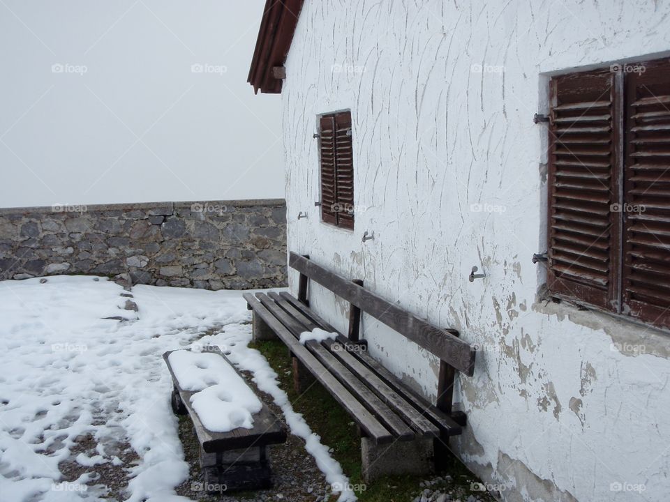 Lone bench