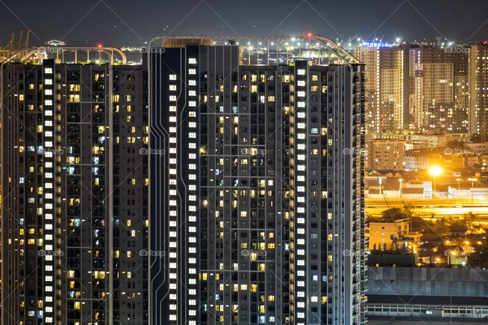 Light in apartment room