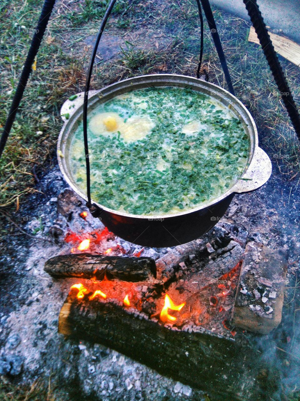 field porridge, we cook at home in nature.