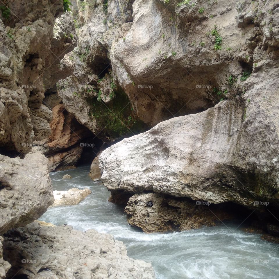 wild mountain river