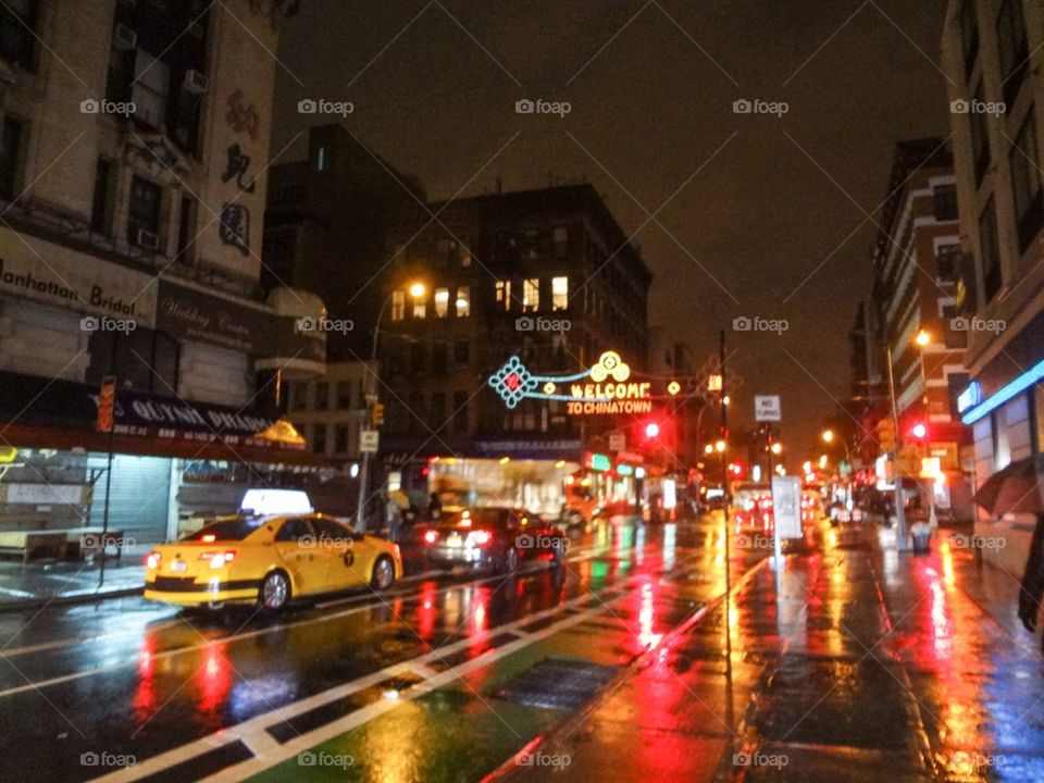 Rainy New York Night