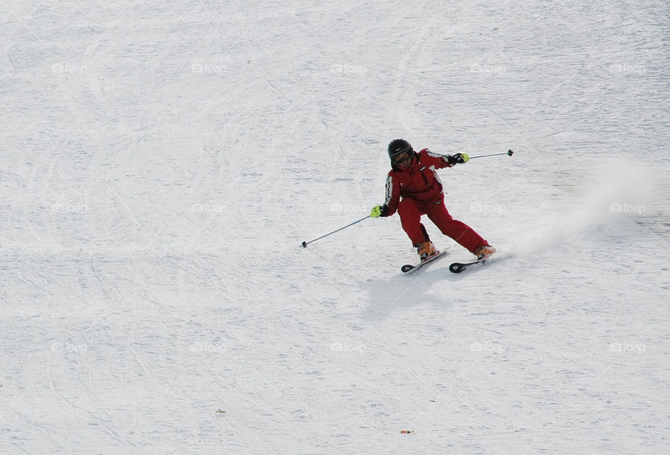 skiing