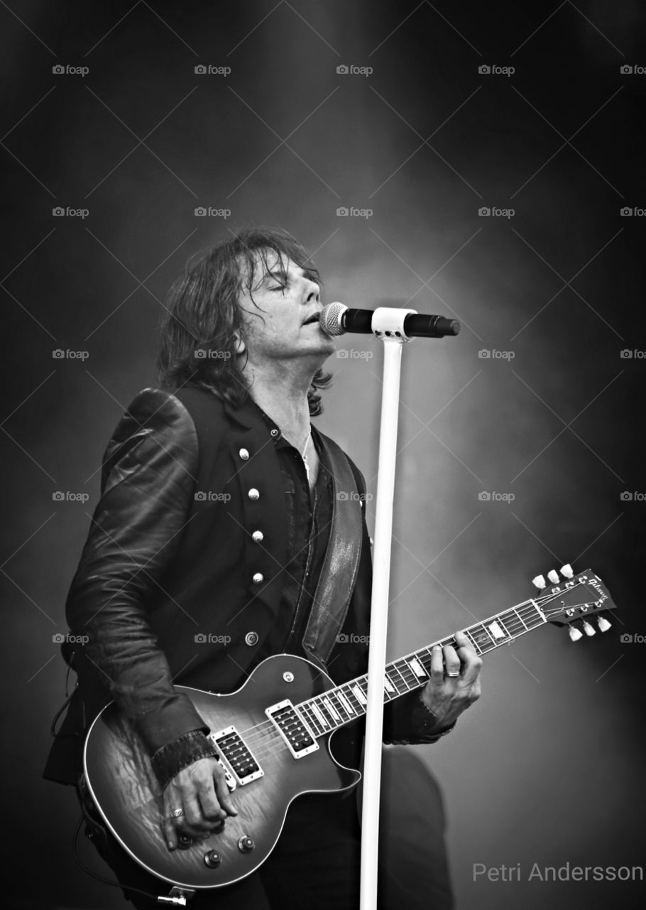 Rock star. Swedish rock star Joey Tempest Europe