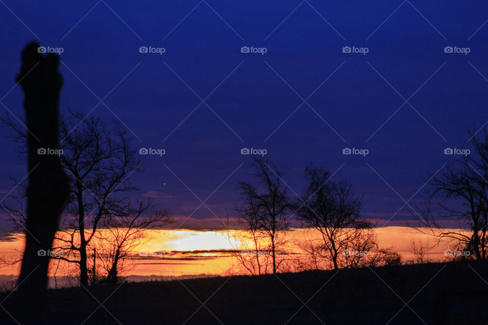 Sunrise in the field