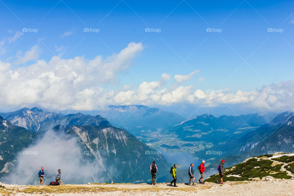 Hiking on mountain . Hiking on mountain in Austria, Europe in summer 