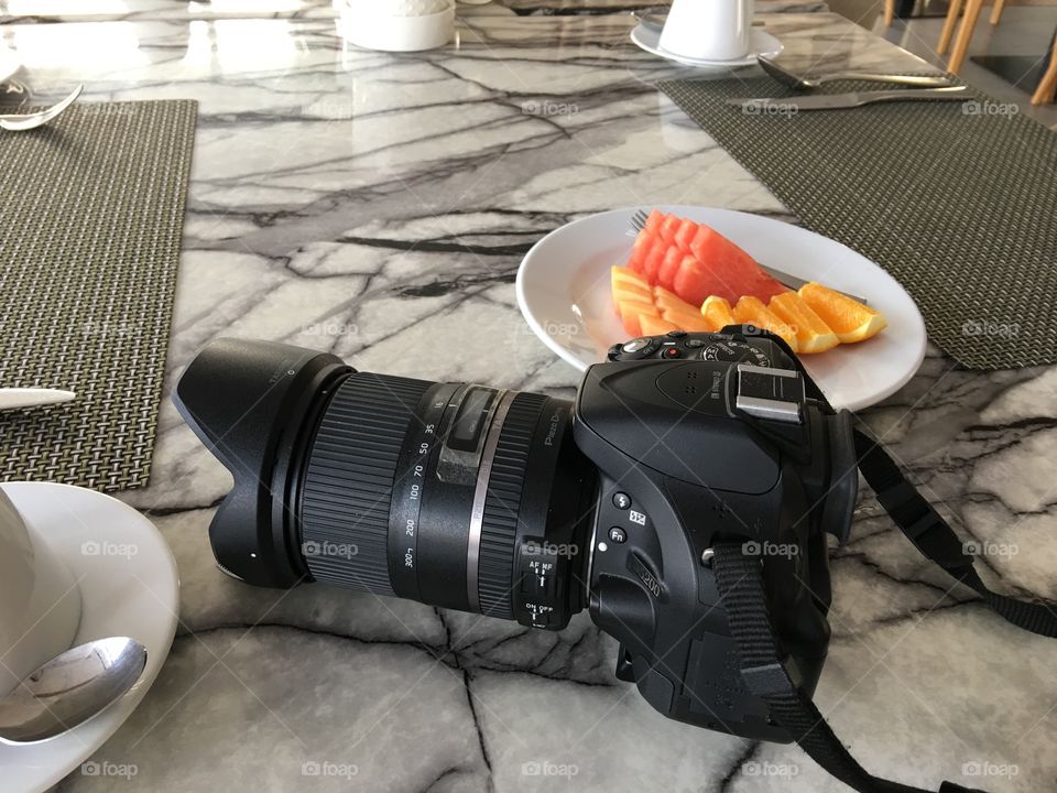 My camera and my snack