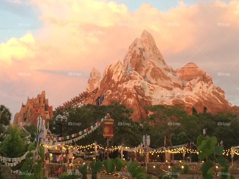 Disney Animal Kingdom.  Mount Everest. 