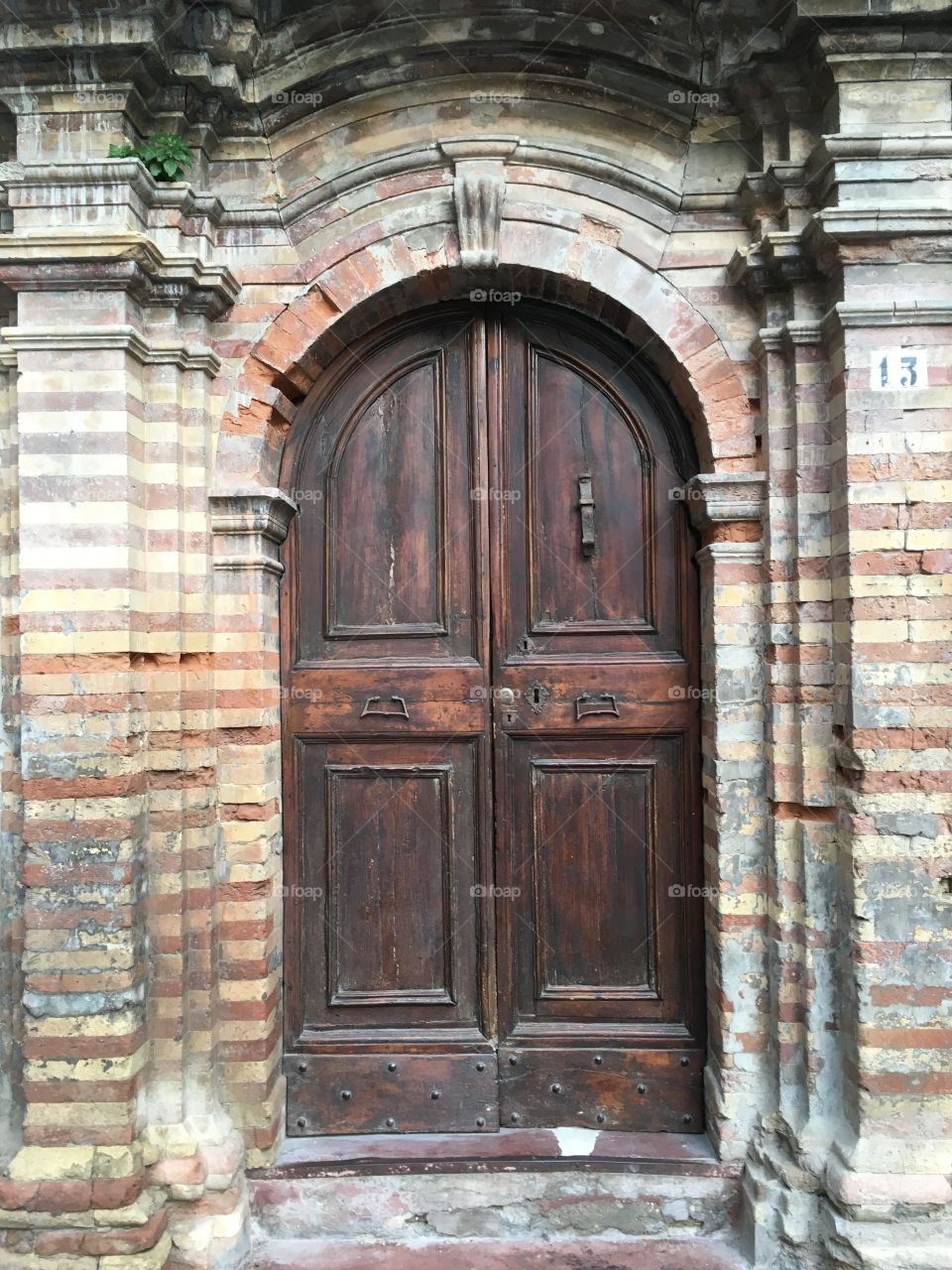 Wooden door view