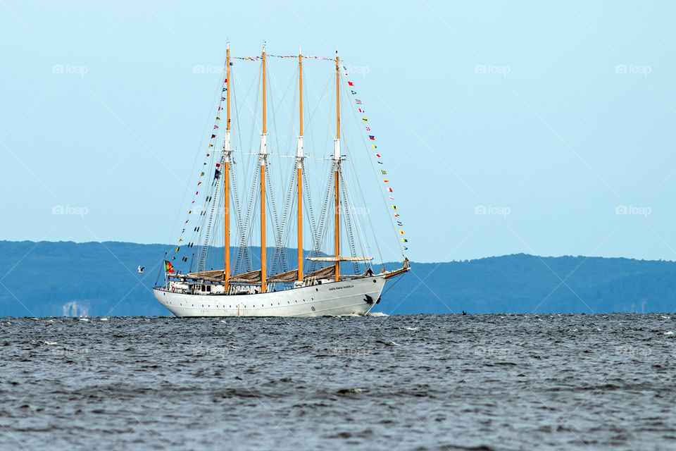 Sailboat at sea