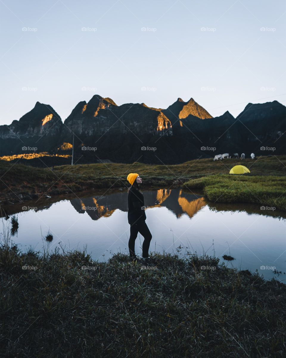 Mountain reflection