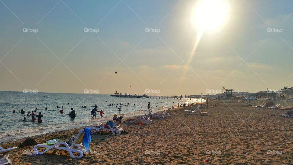 Belek beach in Turkey