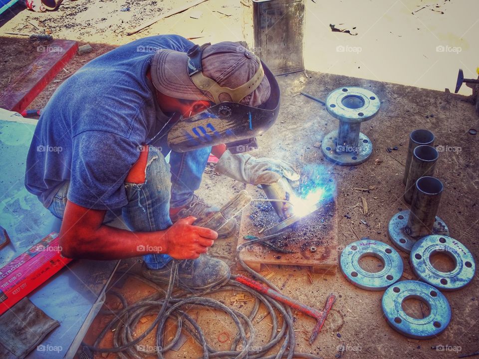 Welding work ,Mechanical system