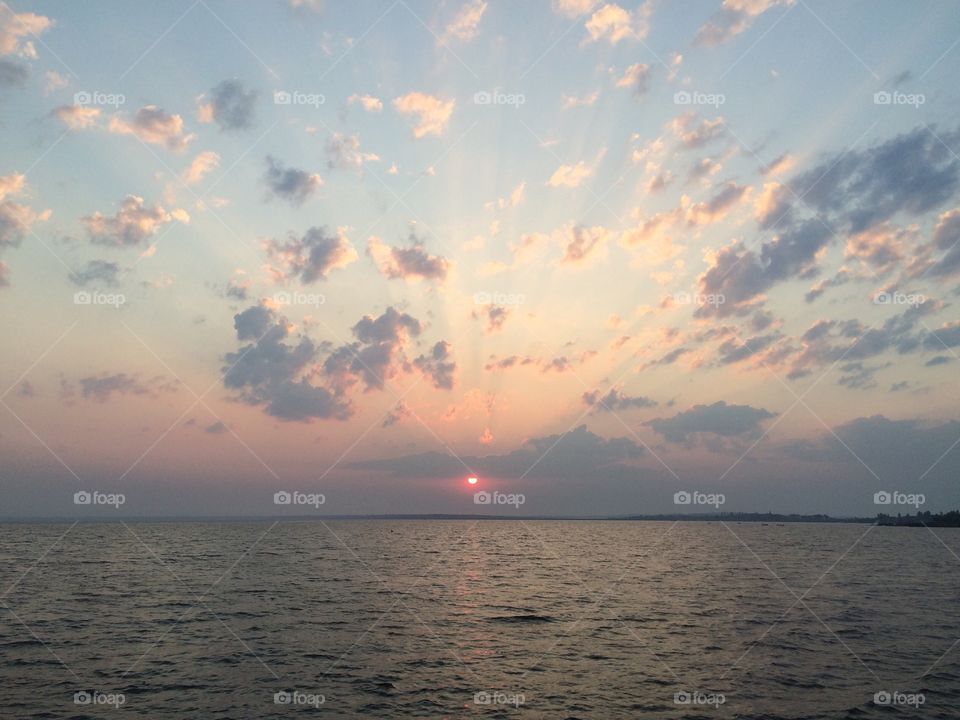 Sunrise at Berazanskiy Liman, Ukraine