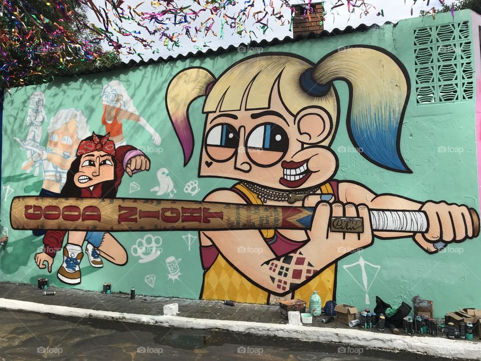 Arte urbana. Beco do Batman. São Paulo. Brasil.