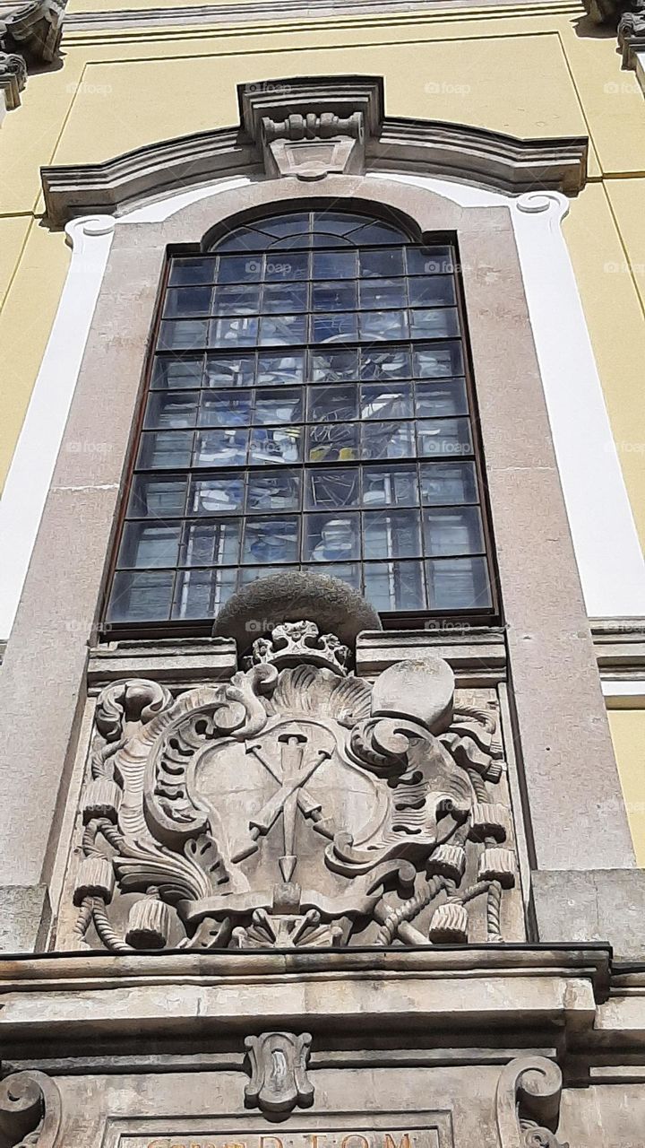 coat of arms of the Cathedral Church of St. Peter and Paul in Kamyanets-Podilskyi  Ukraine