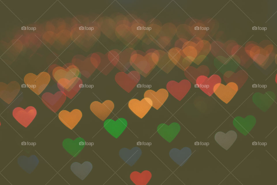 Christmas Heart Bokeh