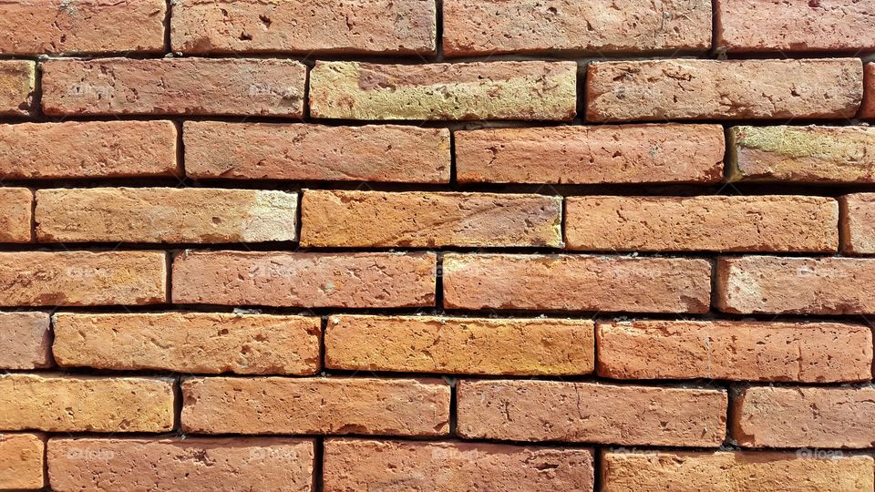 clay bricks wall