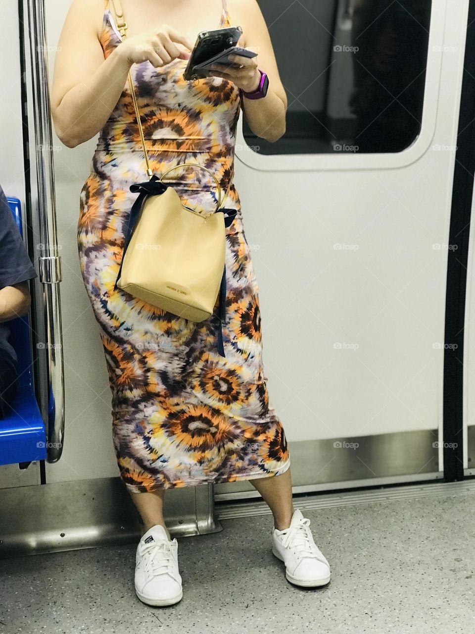 A woman with crazy style 