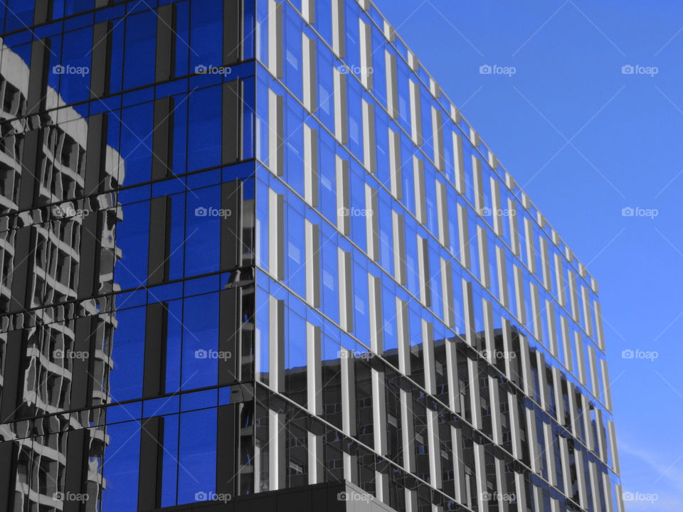 architectural reflections in downtown Sacramento California