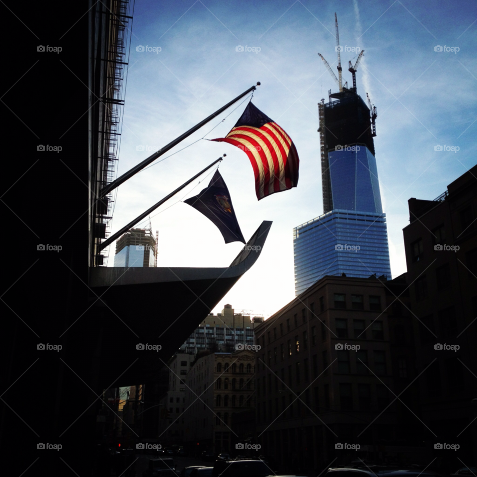 construction freedom nyc american flag by nixxy12