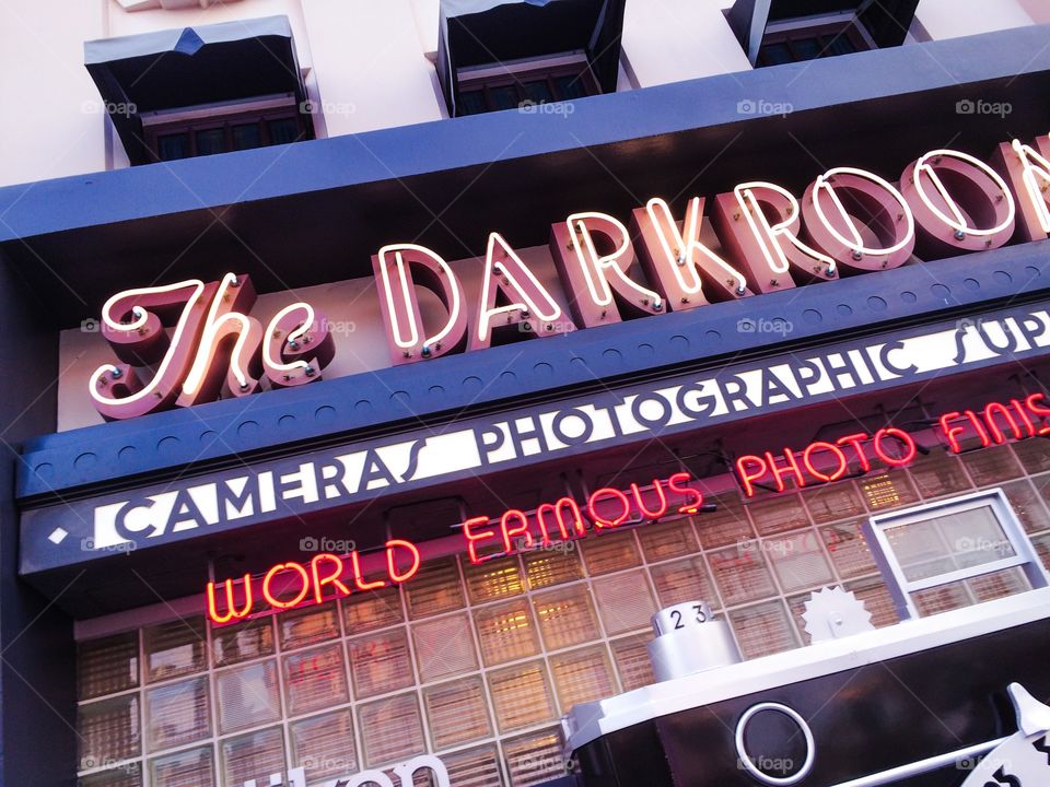 The Darkroom. Camera shaped retail store, for all you photo processing needs. 