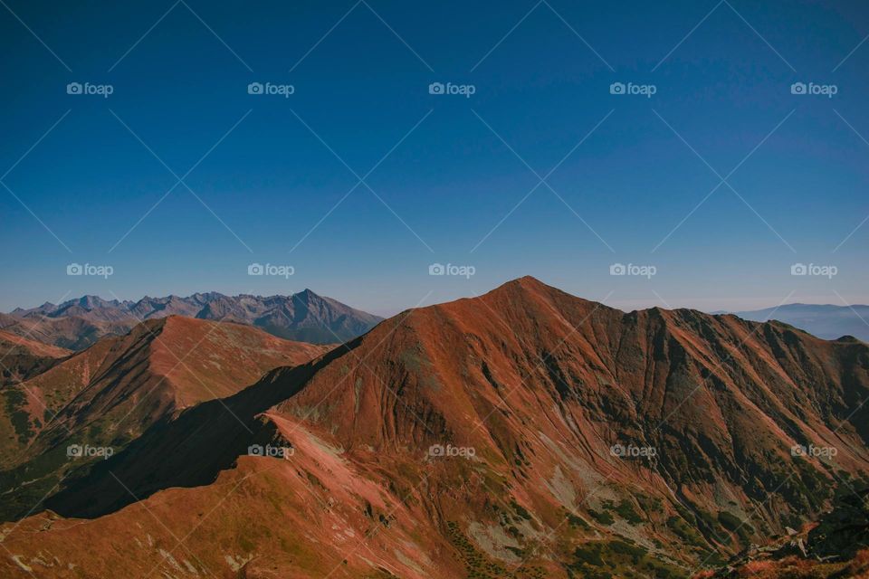 Natural mountains and forests