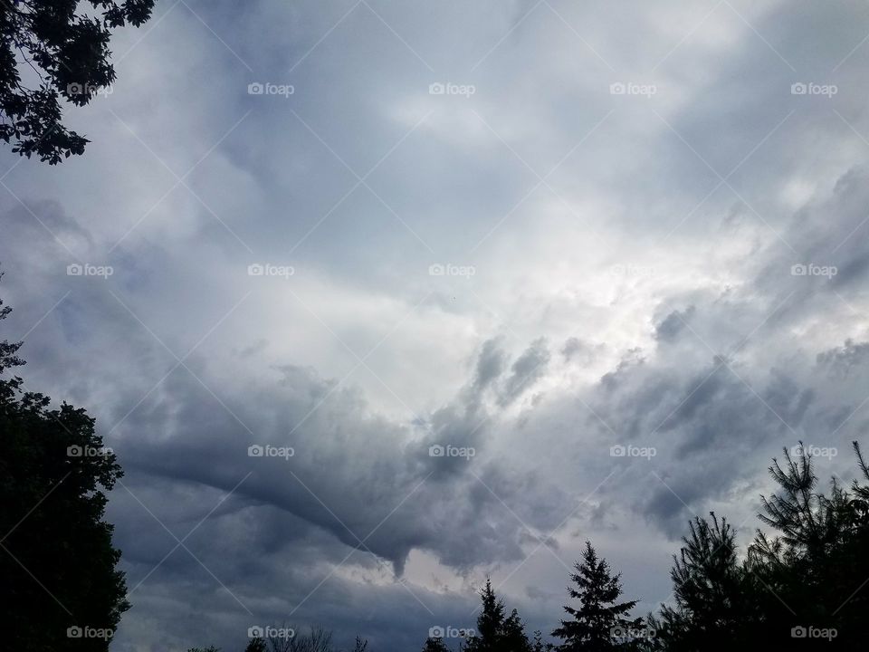 Watching the storm clouds
