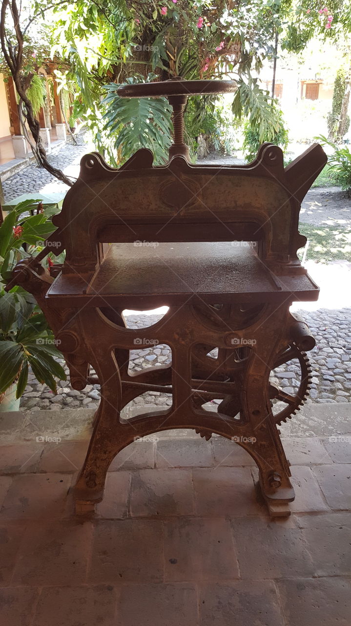 Prensa antigua, Museo Antropología, Comayagua, Honduras