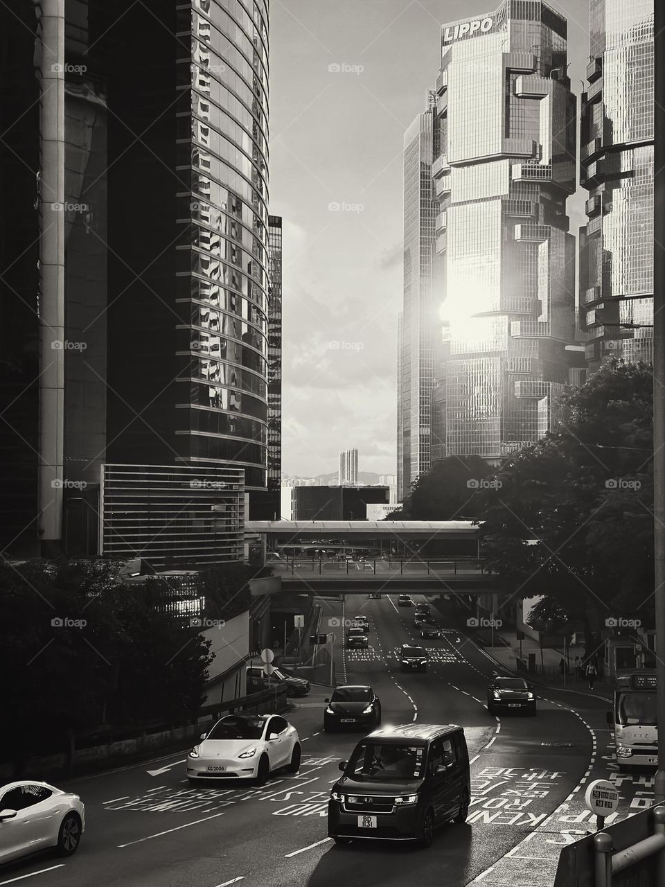 The traffic time in Hong Kong.