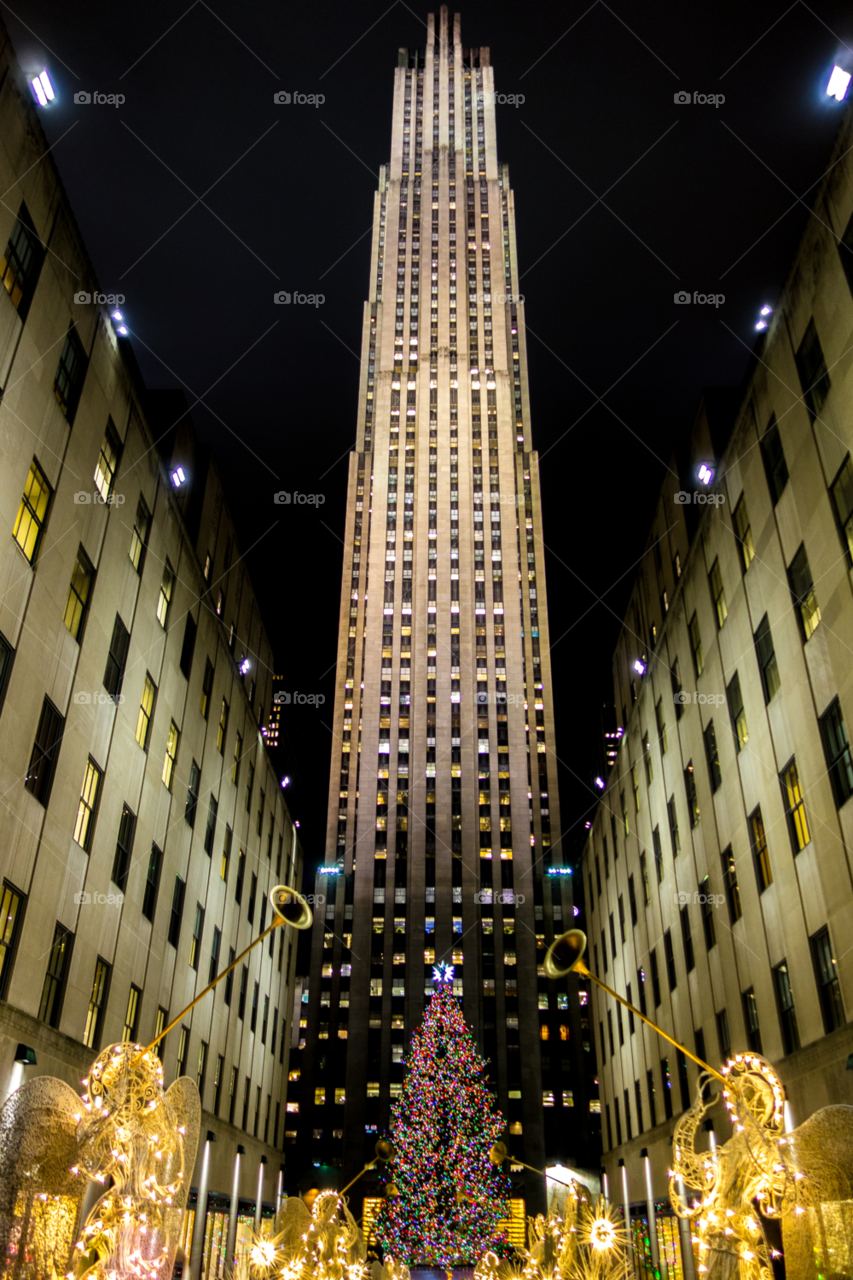 nyc tree christmas angels by delvec