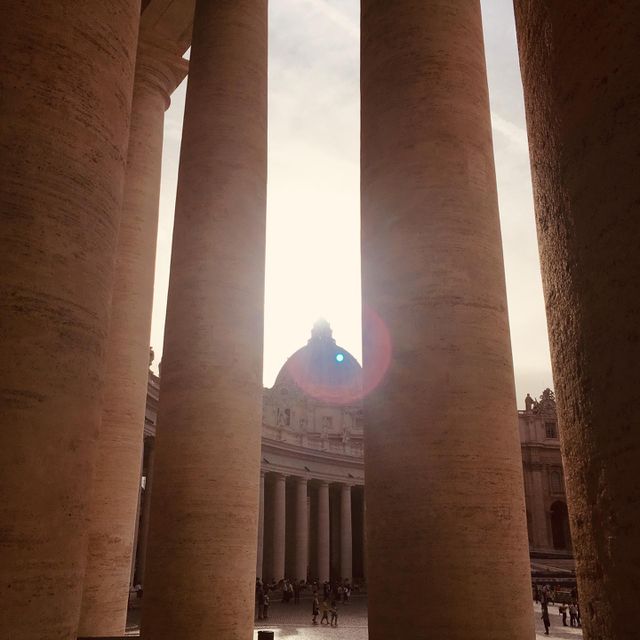 The sun over church 