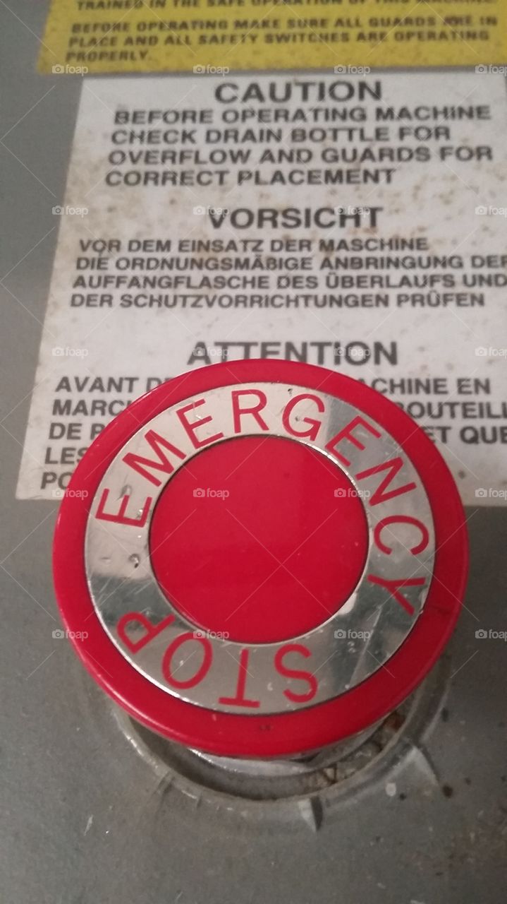 Red Emergency Stop!