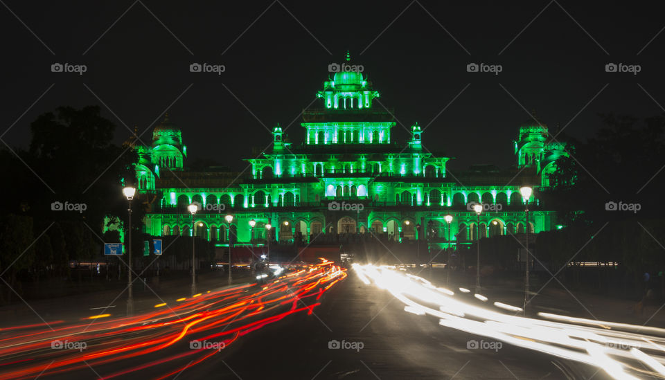 light trails