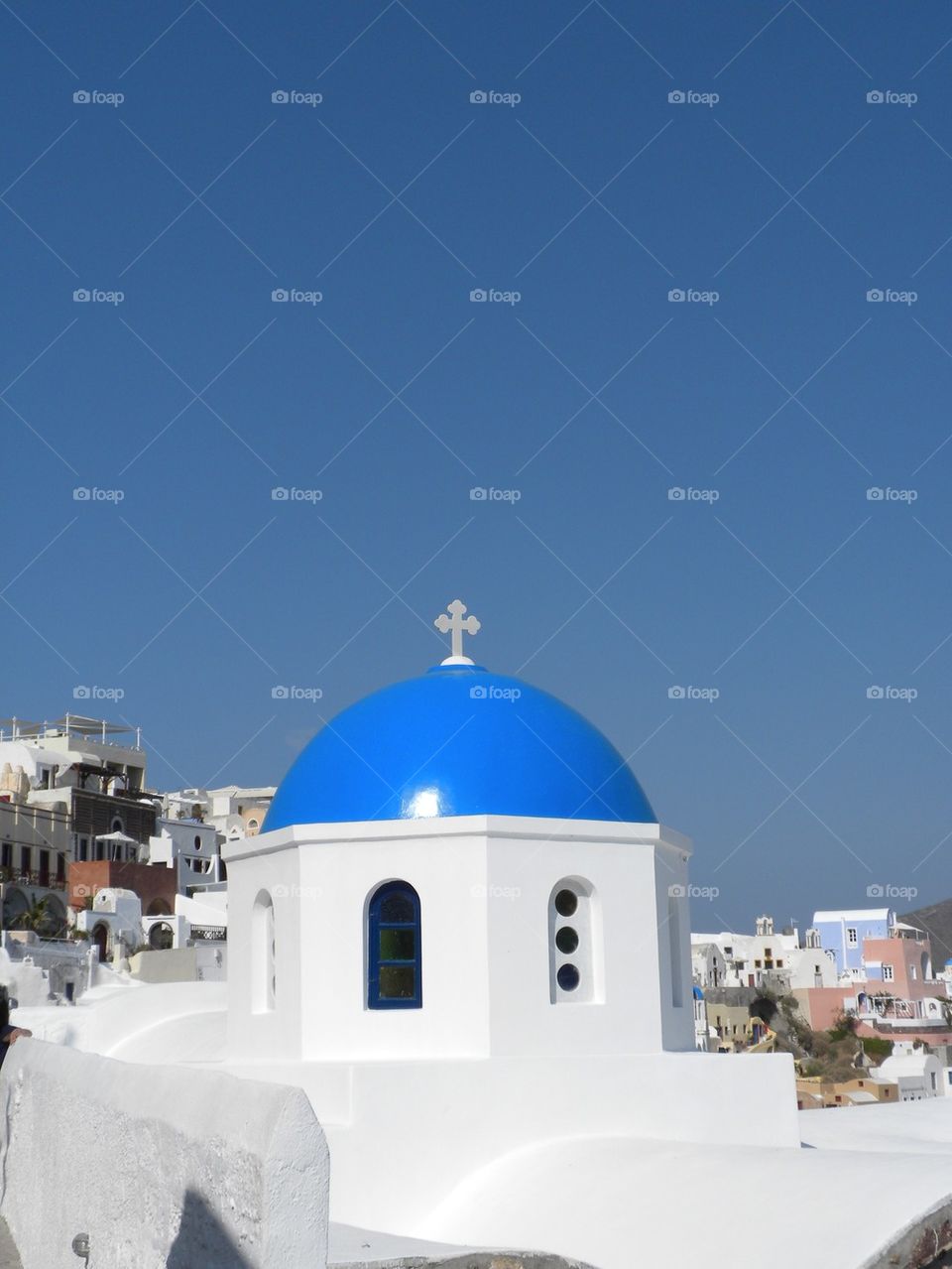 Blue dome Oia 