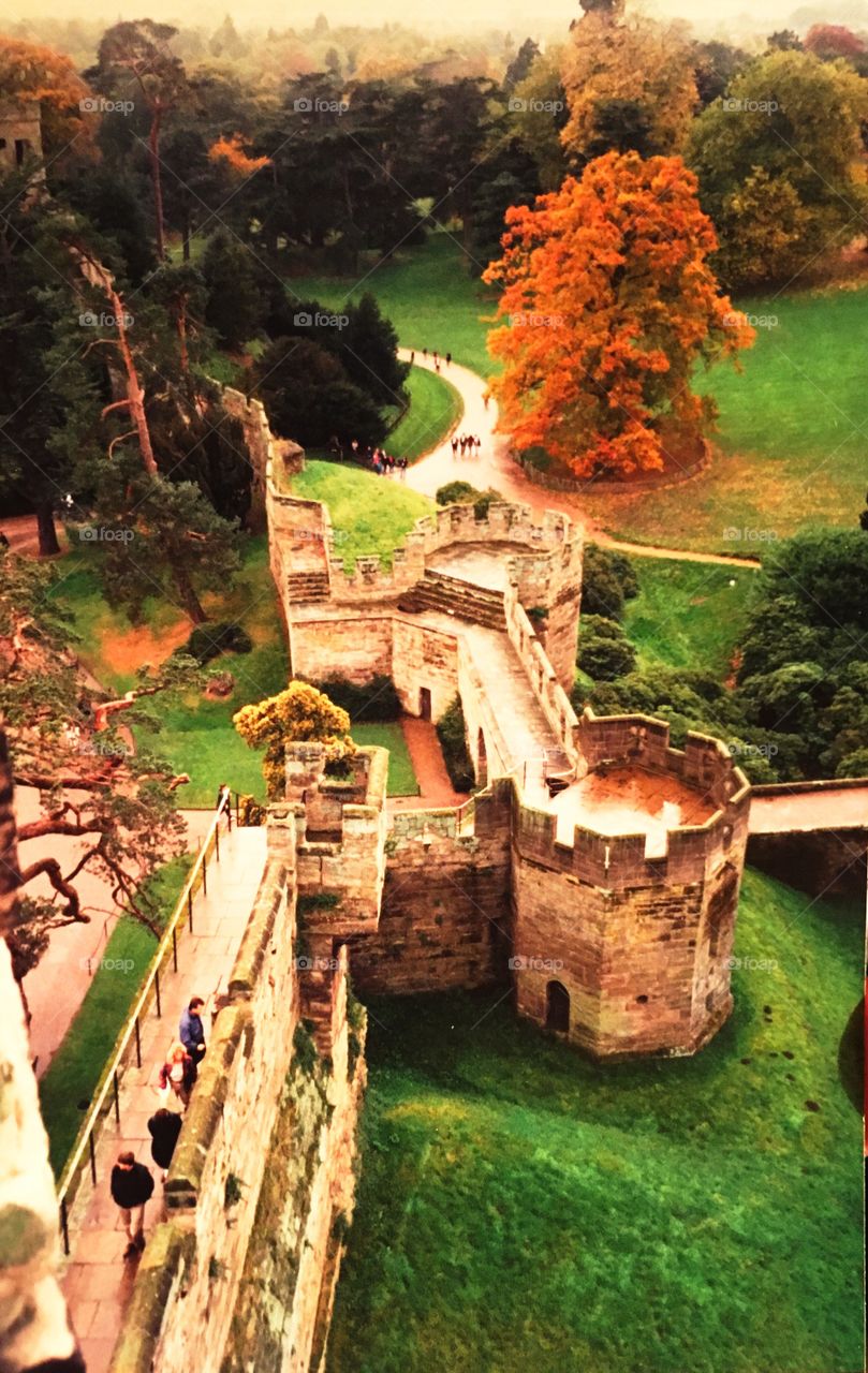 View from Warwick Castle, England